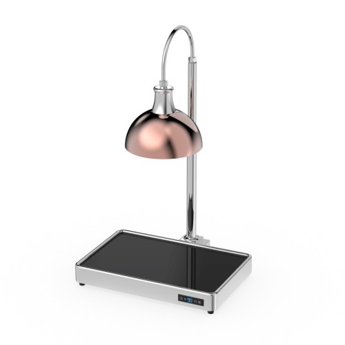 Single-Head Rose Gold Buffet Heat Lamp - Buffet Heat Lamp