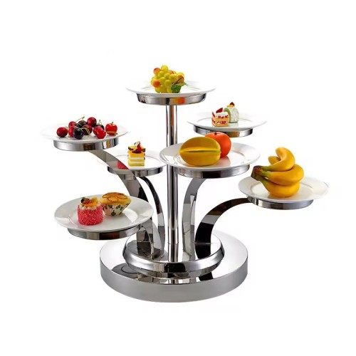 Stainless Steel Multi-Tier Cake Stand | Buffet Rack