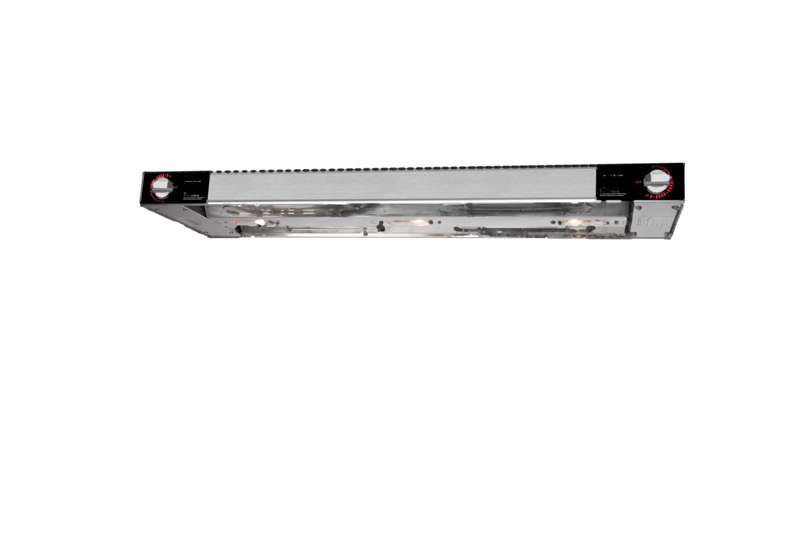 Double-Group Long-Bar Infrared Heat Lamp with Built-in Lighting - Buffet Strip Food Warmer - Buffet Heat Lamp